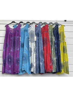 Sukienki damskie wloskie, Size uni ,paczka 6szt,mix kolor