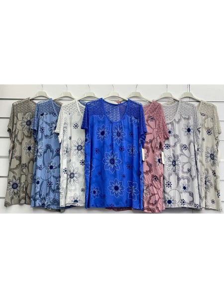 Bluzki damskie wloskie, Size uni ,paczka 6szt,mix kolor