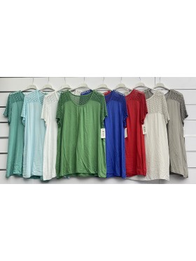 Bluzki damskie wloskie, Size uni ,paczka 6szt,mix kolor