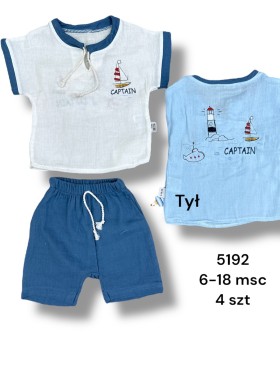 Komplety DZIECIĘCA , Size 6-18m,paczka 4szt,1kolor