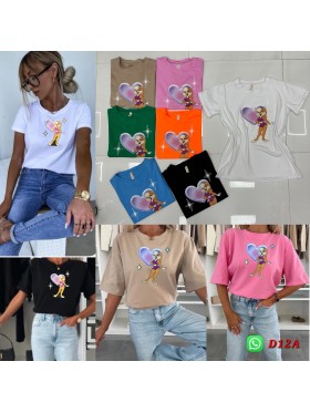 Bluzki damskie  , size uni paczka 6szt,mix kolor