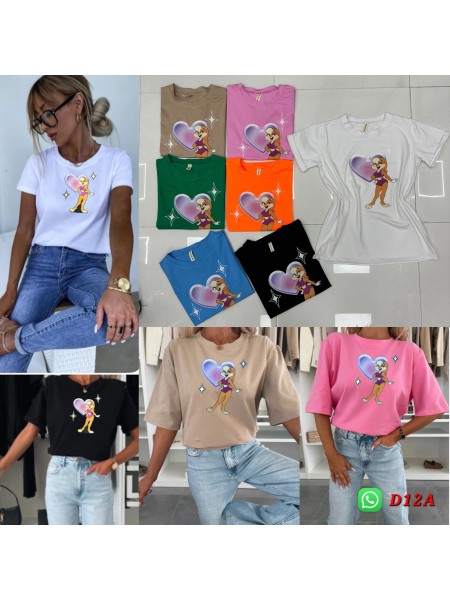 Bluzki damskie  , size uni paczka 6szt,mix kolor