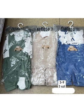 Komplety DZIECIĘCA , Size 3-9m,paczka 3szt,1kolor
