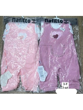 Komplety DZIECIĘCA , Size 3-9m,paczka 3szt,1kolor