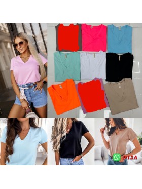 Bluzki damskie  , size uni paczka 6szt,mix kolor