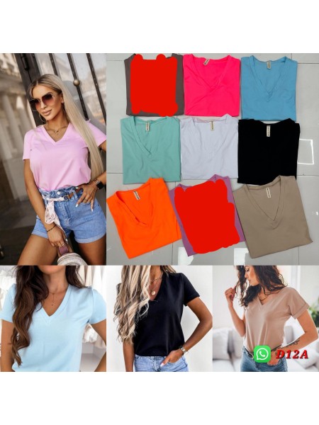 Bluzki damskie  , size uni paczka 6szt,mix kolor