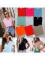 Bluzki damskie  , size uni paczka 6szt,mix kolor