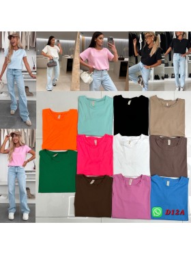Bluzki damskie  , size uni paczka 6szt,mix kolor