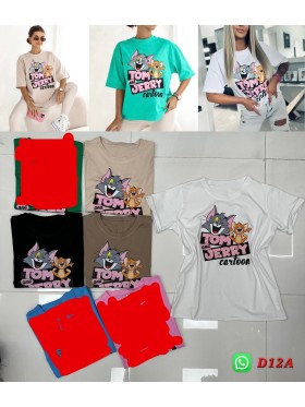 Bluzki damskie  , size uni paczka 6szt,mix kolor