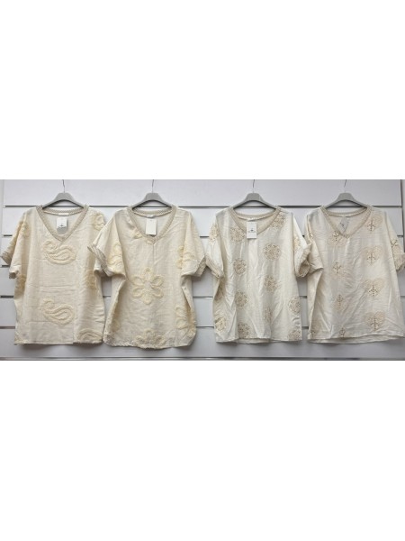 Bluzki damskie  , size uni paczka 6szt,1 kolor