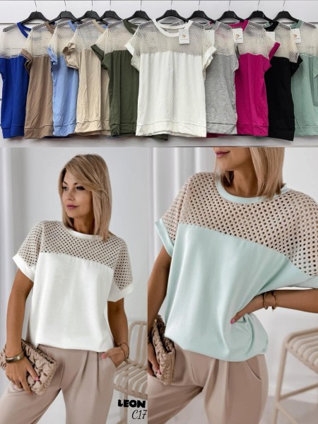 Bluzki damskie  , size uni paczka 6szt,mix kolor