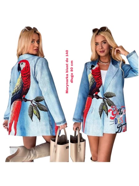 Marynarki biust do 140 długo 80cm damskie Włoskie, size uni paczka 6szt,1  kolor