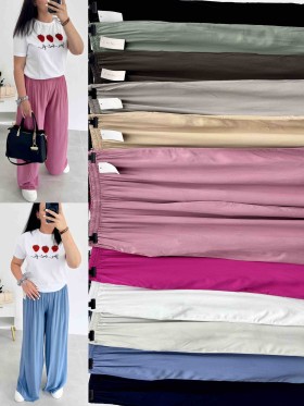 Spodnie biodra do 160cm, długość 99cm damskie Włoskie, size uni paczka 6szt,mix  kolor