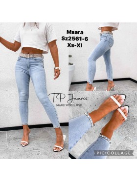 Jeansy damskie M'sara, size xs-xl paczka 10szt,