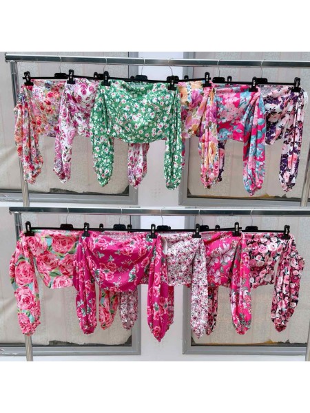 Bluzki damskie wloskie, Size uni ,paczka 6szt,mix kolor