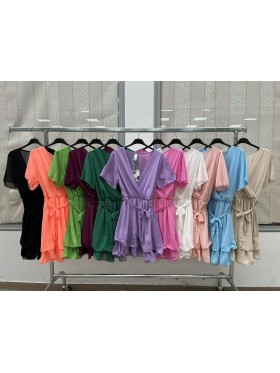Sukienki damskie wloskie, Size uni ,paczka 6szt,mix kolor