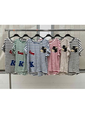 Bluzki damskie wloskie, Size uni ,paczka 6szt,mix kolor