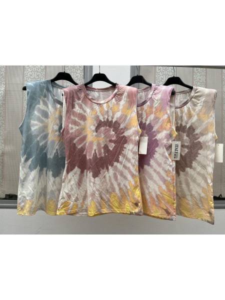 Bluzki damskie wloskie, Size uni ,paczka 6szt,mix kolor