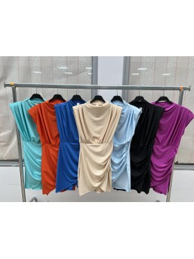 Sukienki damskie wloskie, Size uni ,paczka 6szt,mix kolor