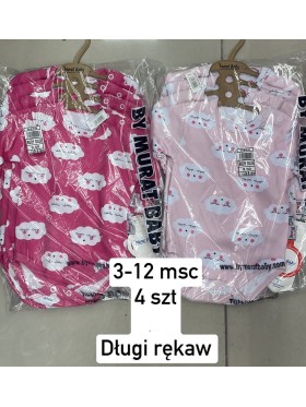 Body DZIECIĘCA , Size 3-12m,paczka 4szt,1kolor