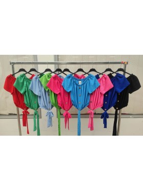 Bluzki damskie wloskie, Size uni ,paczka 6szt,mix kolor