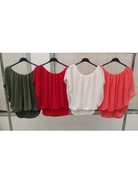 Bluzki damskie wloskie, Size uni ,paczka 6szt,mix kolor