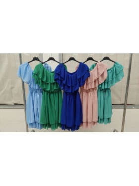 Sukienki damskie wloskie, Size uni ,paczka 6szt,mix kolor