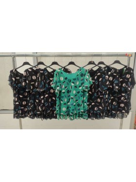 Bluzki damskie wloskie, Size uni ,paczka 6szt,mix kolor