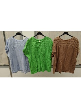 Bluzki damskie wloskie, Size uni ,paczka 6szt,mix kolor
