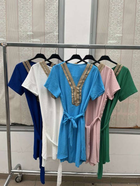 Sukienki damskie wloskie, Size uni ,paczka 6szt,mix kolor