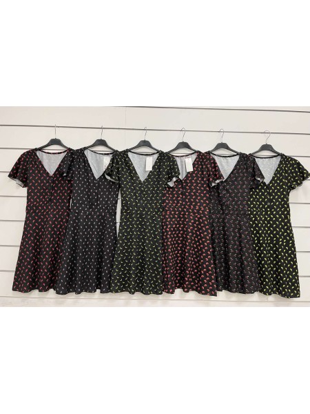 Sukienki damskie wloskie, Size uni ,paczka 6szt,mix kolor