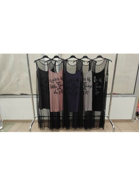 Sukienki damskie wloskie, Size uni ,paczka 6szt,mix kolor