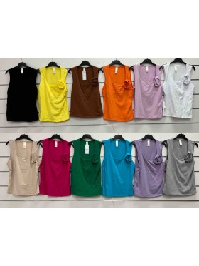 Bluzki damskie wloskie, Size uni ,paczka 6szt,mix kolor