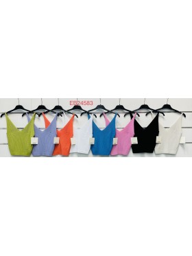 Bluzki damskie wloskie, Size uni ,paczka 6szt,mix kolor