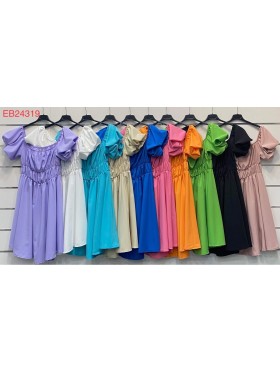Sukienki damskie wloskie, Size uni ,paczka 6szt,mix kolor
