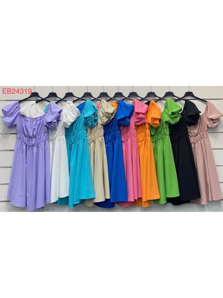 Sukienki damskie wloskie, Size uni ,paczka 6szt,mix kolor