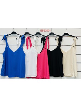 Bluzki damskie wloskie, Size uni ,paczka 6szt,mix kolor