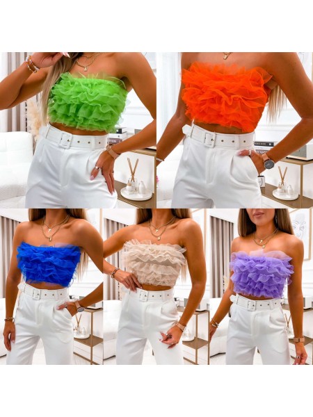 Bluzki damskie wloskie, Size uni ,paczka 6szt,mix kolor