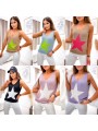 Bluzki damskie wloskie, Size uni ,paczka 6szt,mix kolor