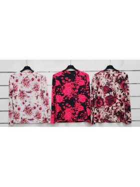 Bluzki damskie wloskie, Size uni ,paczka 6szt,mix kolor