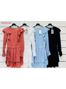 Sukienki damskie wloskie, Size uni ,paczka 6szt,mix kolor