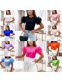 Bluzki damskie wloskie, Size uni ,paczka 6szt,mix kolor