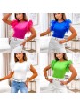Bluzki damskie wloskie, Size uni ,paczka 6szt,mix kolor