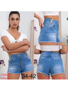 Spodenki jeansowe damskie , size 34-42 paczka 12szt,