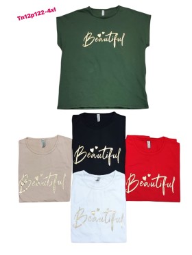 Bluzki damskie , Size 2XL-4XL,paczka 12szt,mix kolor