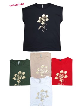 Bluzki damskie , Size 2XL-4XL,paczka 12szt,mix kolor