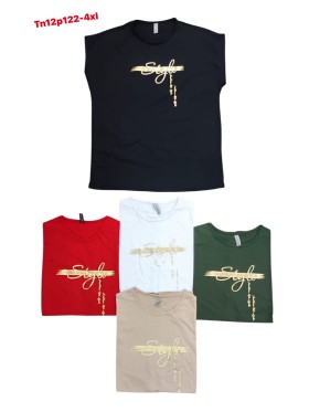 Bluzki damskie , Size 2XL-4XL,paczka 12szt,mix kolor