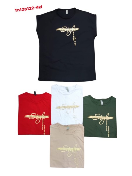 Bluzki damskie , Size 2XL-4XL,paczka 12szt,mix kolor