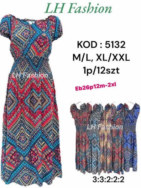 Sukienki damskie , Size m-2XL,paczka 12szt,mix kolor