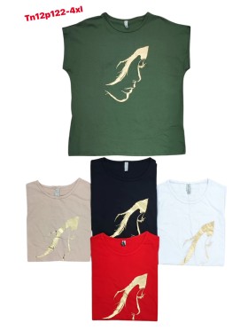Bluzki damskie , Size 2XL-4XL,paczka 12szt,mix kolor